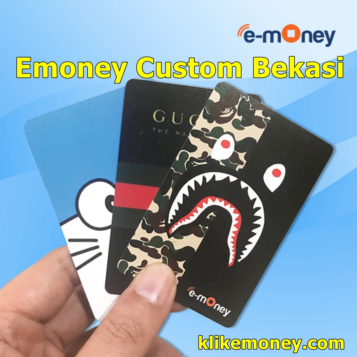 emoney custom bekasi