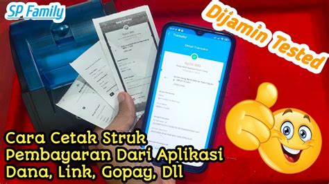 cara cetak struk emoney