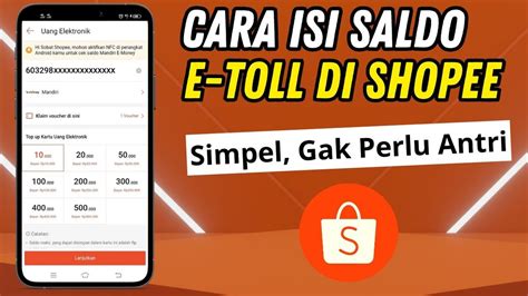 Panduan Lengkap: Cara Isi E-Toll Mandiri Pakai ShopeePay Anti Ribet