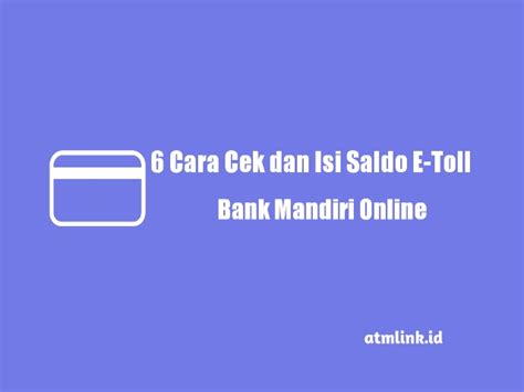 isi etoll mandiri online